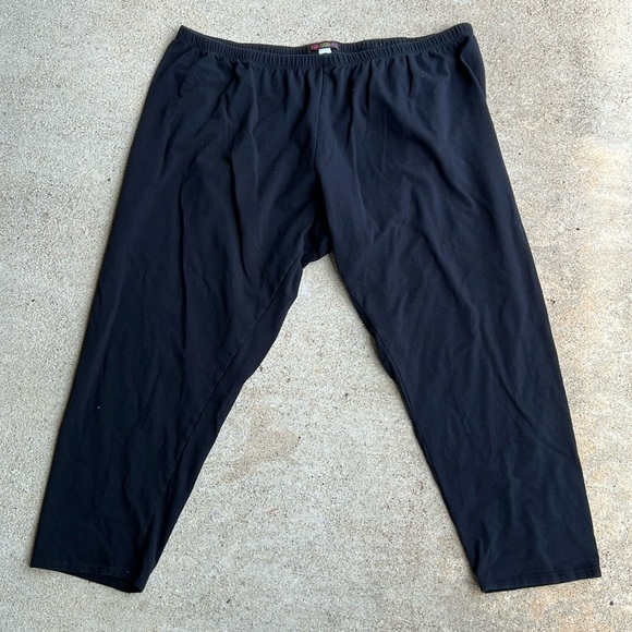 Stan Herman black elastic waist cotton pants. Good condition - Picture 1 of 3